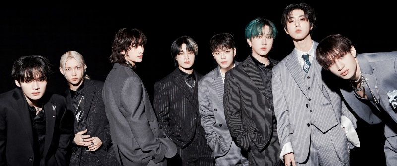 Stray Kids 2025, Black background, 5K
