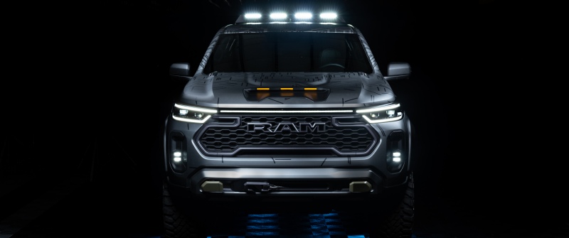 Ram Dakota Nightfall Concept, 2025, 5K, 8K, Dark background