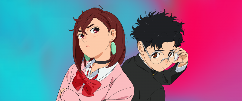 Momo (Dandadan), Ken Takakura, Dandadan, Season 2, Gradient background, 5K