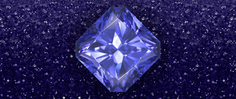 Diamond, Blue aesthetic, Blue abstract, Gemstone, Shiny, Blue background, Honor Magic V Flip 2, Stock, 5K