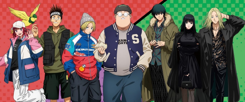 Sakamoto Days, Character poster, Taro Sakamoto, Shin Asakura, Yoichi Nagumo, Anime series