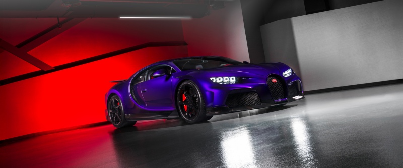 Bugatti Chiron Super Sport, Purple car, 5K, 8K