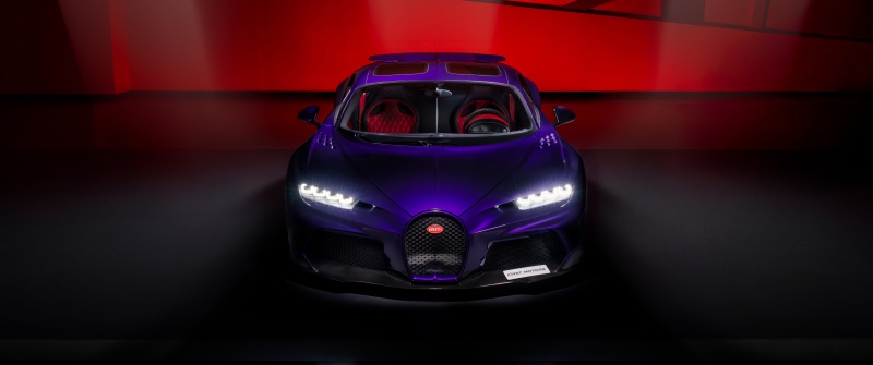 Bugatti Chiron Super Sport, 8K, Purple car, 5K, Dark purple