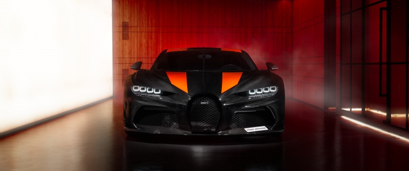 Bugatti Chiron Super Sport 300+, Black cars, 5K, Carbon Fiber, 8K
