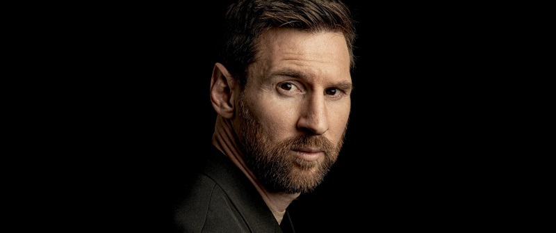 Lionel Messi, 2025, Dark background, Argentine footballer