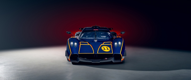 Pagani Huayra R, Supercar, Blue car