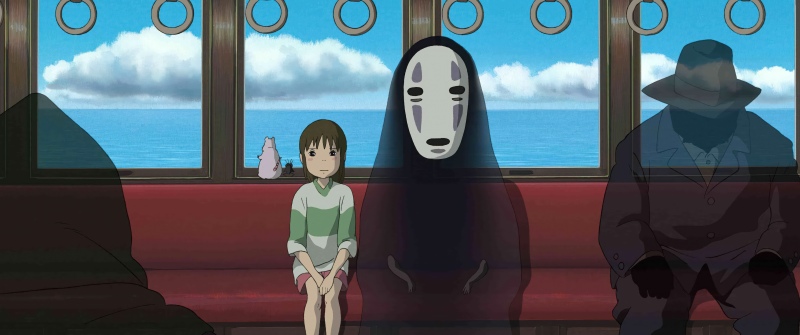 Kaonashi (No-Face), Chihiro, Japanese girl, Spirited Away, 5K