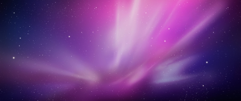 OS X Snow Leopard, Pink aesthetic, Aurora sky, Mac OS X, Stock, 5K