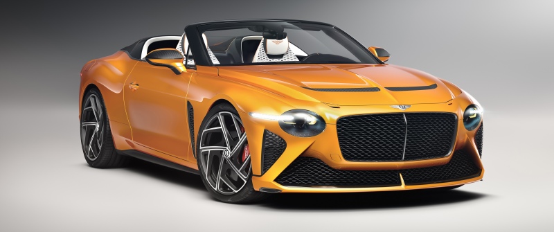 Bentley Mulliner Bacalar, Convertible, Orange cars, 5K