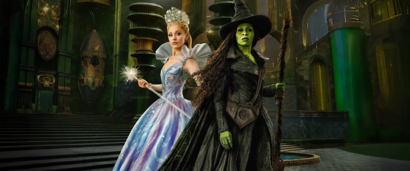 Glinda, Elphaba Thropp, Cynthia Erivo, Ariana Grande, Wicked: For Good, Movie poster, 2025 Movies