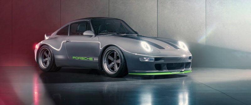 Porsche 911, Gunther Werks 400R Coupe Infinity Grey, 5K, 8K, Classic cars