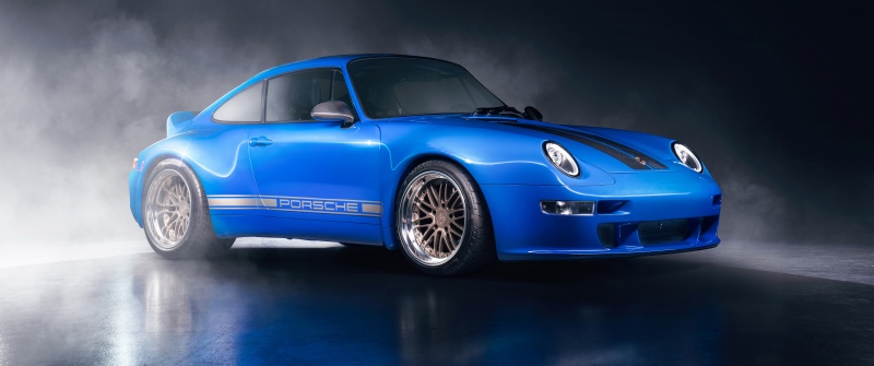 Porsche 911, Gunther Werks 400R Coupe Brooklyn, 5K, 8K, Blue car, Classic cars