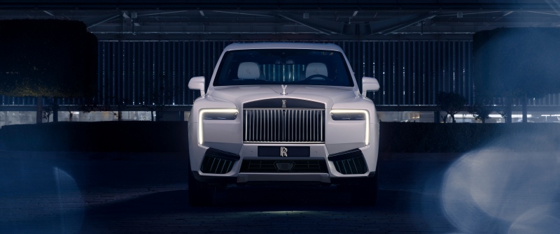 Rolls-Royce Cullinan Cosmos, 2025, 5K, White cars, Night
