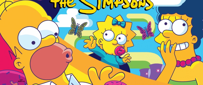 The Simpsons, Artwork, Homer Simpson, Marge Simpson, Maggie Simpson, Simpson family, 5K