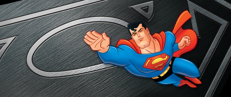 Superman The Animated Series, 1996, Cartoon, DC Superheroes, Dark background