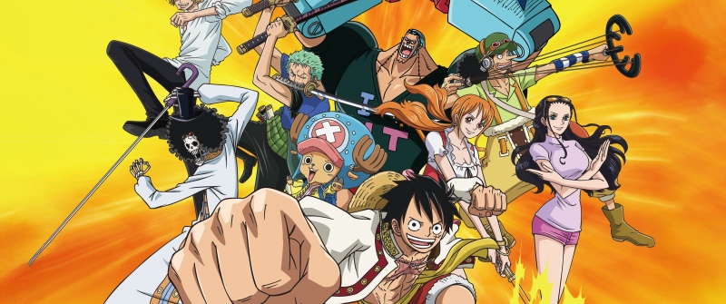 Straw Hat Pirates, Poster, One Piece, Anime series, Monkey D. Luffy, Roronoa Zoro, Sanji, 5K