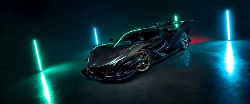 Apollo Intensa Emozione Ocean Dragon, 5K, Sports cars, Neon Lights