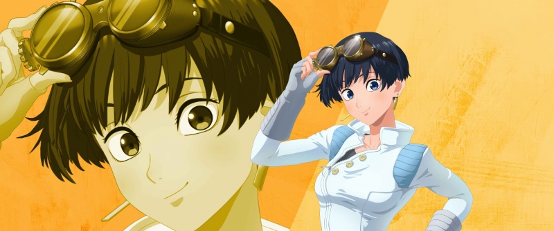 Trigun Stargaze, Meryl Stryfe, Yellow background, 5K, 2026 series, Anime series, Anime girl