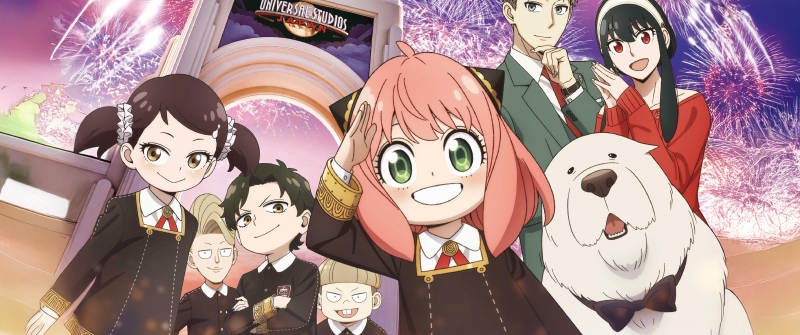 Spy x Family, Universal Studios Japan, Anya Forger, Fireworks, 5K