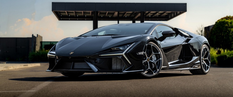 Lamborghini Revuelto, Black cars, 5K