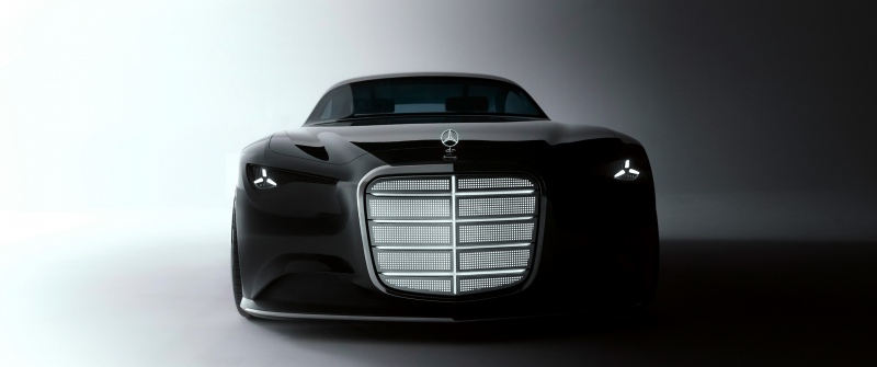 Mercedes-Benz Vision Iconic, 2025, 5K, Concept cars, Black cars