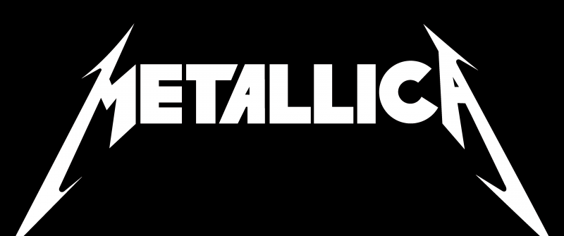 Metallica, Logo, AMOLED, Black background, 5K, Metal music, Metal band