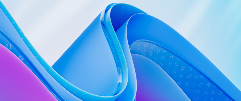 Windows 11, Light, Anniversary, Modern, Blue abstract