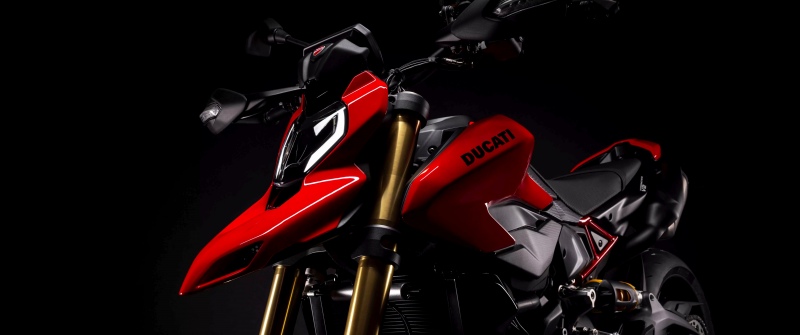 Ducati Hypermotard V2, Dark background, 2026, 5K, 8K