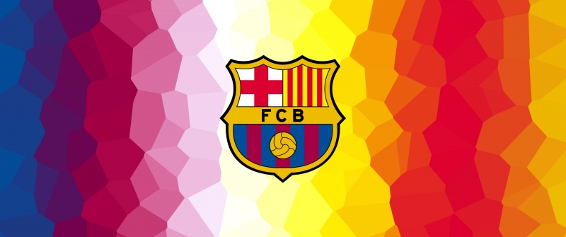 FC Barcelona, Mosaic, Gradient Abstract, FCB