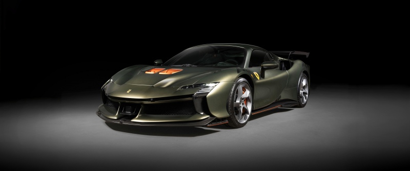 Ferrari SF90 XX Spider, Dark background, PHEV cars