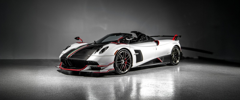 Pagani Huayra Roadster, Hypercar, Dark background