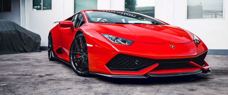 Vorsteiner, Lamborghini Huracan, 5K, Red cars