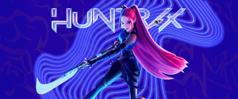 Mira (Huntrix), Blue aesthetic, KPop Demon Hunters, 5K