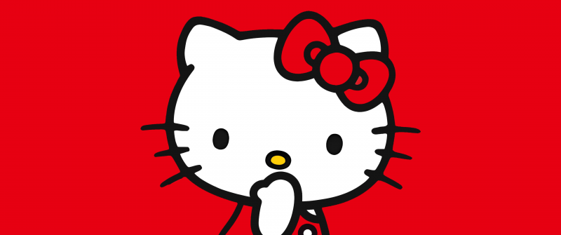 Hello Kitty, Nintendo Switch, Red background, Red aesthetic, Hello Kitty and Friends, 5K