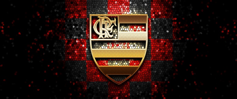 Clube de Regatas do Flamengo, Mosaic, Crest, CR Flamengo, 5K, Brazilian sports club, Flamengo FC, Golden