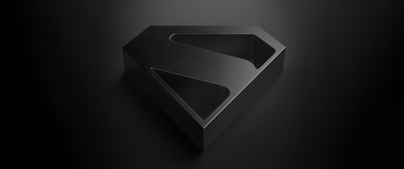 Superman, Dark aesthetic, Logo, Dark background, 5K, 8K