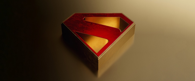 Superman, 8K, Minimalist, Logo, 5K, Golden background