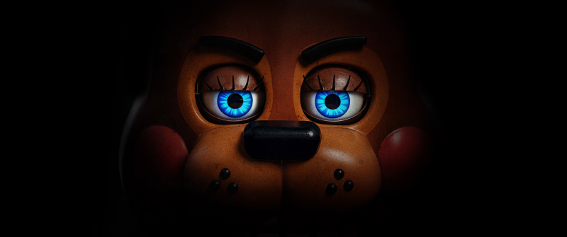 Freddy Fazbear, Five Nights at Freddy's 2, 2025 Movies, Black background, 5K