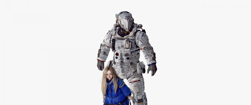 Diana (Pragmata), Hugh (Pragmata), 2026 Games, 5K, White background