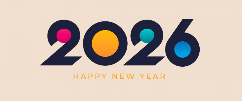 2026 New Year, Greetings, 5K, 8K, Happy New Year 2026