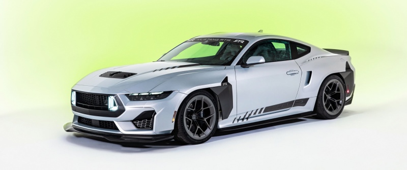 Ford Mustang RTR Spec 5, 2026, 5K, White background, Ford Mustang RTR