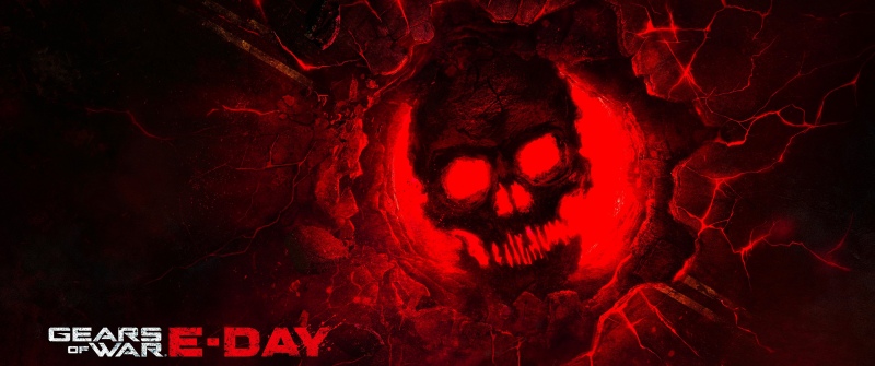 Gears of War: E-Day, Key Art, Crimson Omen, Red background, 2026 Games