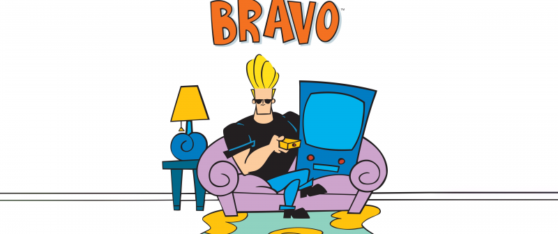 Johnny Bravo, Poster, 5K, White background, Funny, Cartoon