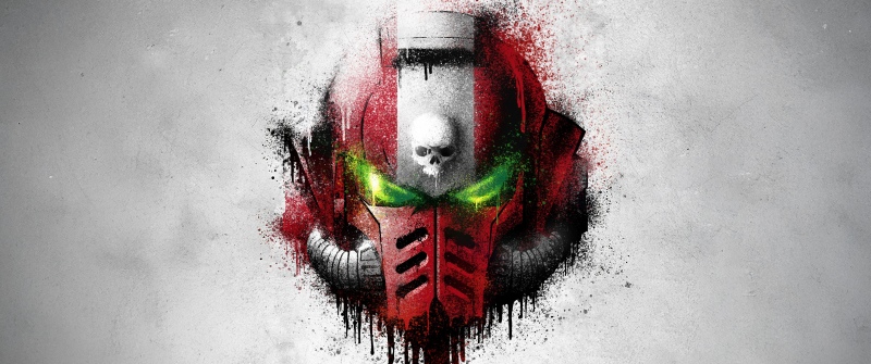 Blood Angels, Warhammer 40K, Graffiti, Game poster, 5K, Drippy artwork, Space Marines