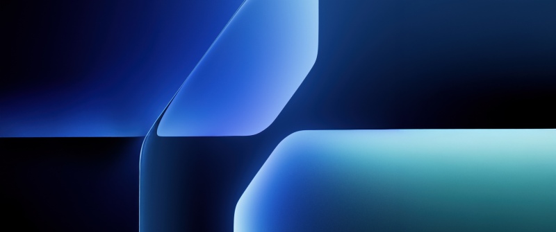 Blue abstract, Geometric, Gradient shapes, Modern, Sleek, Honor Win, Stock, 5K