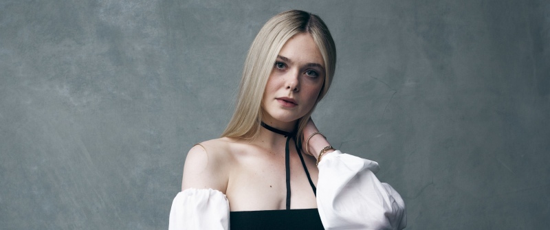 Elle Fanning, Blonde, Portrait, American actress