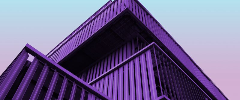 Modern architecture, Contemporary, Purple, Building, Clear sky