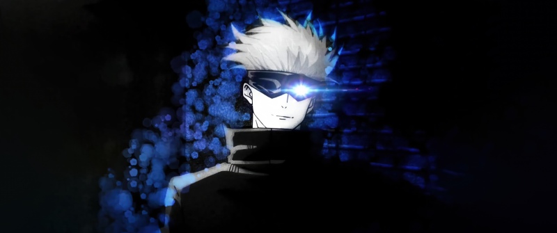 Satoru Gojo, Jujutsu Sorcerer, Dark background, Jujutsu Kaisen, 5K