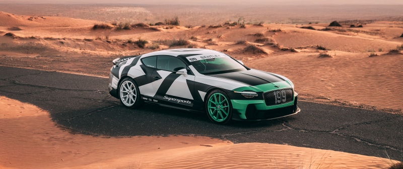 Bentley Continental GT Supersports Full Send, 2026, Desert, Green car, Bentley Continental GT Supersports