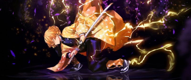 Zenitsu Agatsuma, Thunderclap and Flash, Demon Slayer: Kimetsu no Yaiba, Thunder Breathing